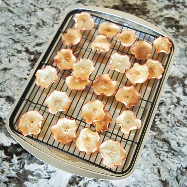 Nordic Ware Extra Large Oven Crisping Baking Tray, with Rack, Silver