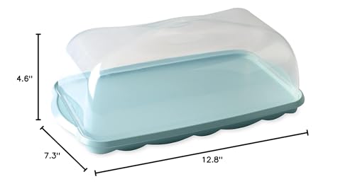 Nordic Ware Loaf Cake Keeper, Blue,12.8"L x 7.3"W x 4.6"H