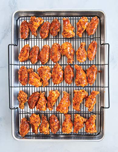 Nordic Ware Extra Large Oven Crisping Baking Tray, with Rack, Silver